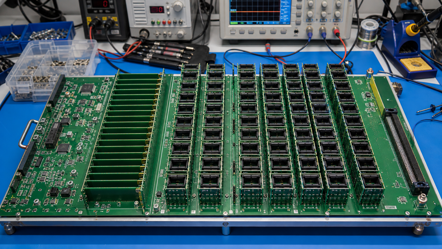 Burn-in board per il testing di dispositivi automotive